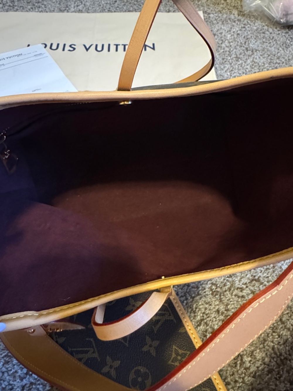 AUTHENTIC LOUIS VUITTON CARRYALL PM - Picture 6 of 12